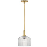 Lisette Pendant Light Lacquered Brass ?Clear By Lark Living - Front View2