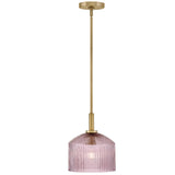 Lisette Pendant Light Lacquered Brass Rose By Lark Living - Front View3