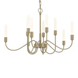 Lisse Chandelier 10 Light in Soft Gold by Hubbardton Forge