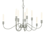Lisse Chandelier 10 Light in Sterling by Hubbardton Forge