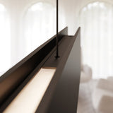 Lithe 2 Sided Linear Pendant Textured Black Large By Sonneman Detailed View