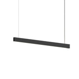 Lithe 2 Sided Linear Pendant Textured Black Medium By Sonneman