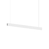 Lithe 2 Sided Linear Pendant Textured White Medium By Sonneman