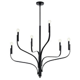 Livadia Chandelier Black By Kichler Front View