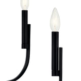 Livadia Chandelier Black Medium By Kichler - Detailed View