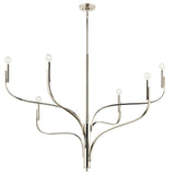 Livadia Chandelier Polished Nickel Medium By Kichler - Front View