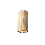 Living Hinges Narrow Drum Pendant By Accord, Color: Organic Cappuccino, Size: Small, Medium, ,| Casa Di Luce Lighting