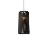 Living Hinges Narrow Drum Pendant By Accord, Color: Charcoal, Size: Small, Medium, ,| Casa Di Luce Lighting