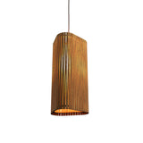 Living Hinges Narrow Pendant By Accord Lighting, Finish: Louro Freijo, ,| Casa Di Luce Lighting