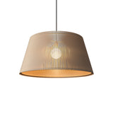 Living Hinges Taper Drum Pendant By Accord, Color: Organic Cappuccino, Size: Small, Medium, ,| Casa Di Luce Lighting