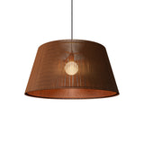 Living Hinges Taper Drum Pendant By Accord Lighting, Finish: ImbuiaSize: Small, Medium, ,| Casa Di Luce Lighting