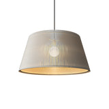 Living Hinges Taper Drum Pendant By Accord, Color: Organic White, Size: Small, Medium, ,| Casa Di Luce Lighting