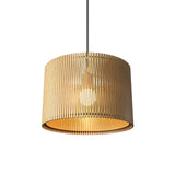 Living Hinges Wide Drum Pendant By Accord Lighting, Finish: Sand, ,| Casa Di Luce Lighting
