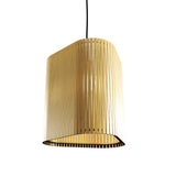 Living Hinges Wide Pendant By Accord, Color: Organic Gold, ,| Casa Di Luce Lighting