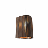 Living Hinges Wide Pendant, Finish: American Walnut, ,| Casa Di Luce Lighting