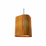 Living Hinges Wide Pendant, Finish: Teak, ,| Casa Di Luce Lighting