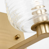 Lochdale Small Wall Sconce Satin Brass By Visual Comfort Studio - Detaield View2