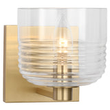 Lochdale Small Wall Sconce Satin Brass By Visual Comfort Studio - Side View