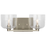 Lochdale Vanity Light 2 Lights Brushed Nickel By Visual Comfort Studio