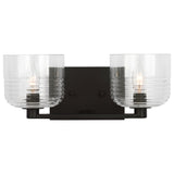 Lochdale Vanity Light 2 Lights Midnight Black By Visual Comfort Studio