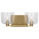 Lochdale Vanity Light 2 Lights Satin Brass By Visual Comfort Studio