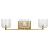 Lochdale Vanity Light 3 Lights Satin Brass By Visual Comfort Studio