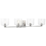Lochdale Vanity Light 4 Lights Brushed Nickel By Visual Comfort Studio - Side View