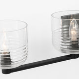 Lochdale Vanity Light 4 Lights Midnight Black By Visual Comfort Studio - Detailed View1