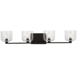 Lochdale Vanity Light 4 Lights Midnight Black By Visual Comfort Studio