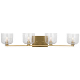 Lochdale Vanity Light 4 Lights Satin Brass By Visual Comfort Studio