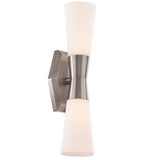 Locke Bath and Vanity Light Brushed Nickel By WAC Lighting Side View