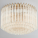 Lofton Semi Flush Aged Brass By Crystrorama - Lifestyle View