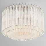 Lofton Semi Flush Polished Nickel By Crystrorama - Lifestyle View