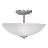 Logan Semi-Flush Mount Satin Nickel by Maxim Lighting