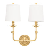 Logan Wall Sconce - 2-Light - Aged Brass by Hudson Valley