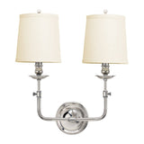 Logan Wall Sconce - 2-Light - Polished Nickel by Hudson Valley