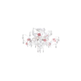 Lola Semi Flush Mount 20'' Wet White