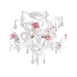 Lola Semi Flush Mount 20'' Wet White