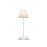 Lola Slim Portable Table Lamp White By New Garden