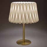 Lola Table Lamp Ivory White Gold By LZF Lamps - With Light