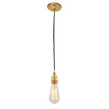 Lome Twisted Pendant - Polished Brass