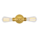 Lome Vintage Double wall light - Satin Brass