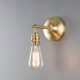 Lome Vintage Industrial Wall Light Satin_Brass