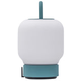Loome Battery Table Lamp Smoky Teal By Kooduu - Side View