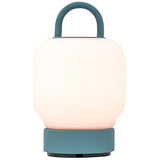 Loome Battery Table Lamp Smoky Teal By Kooduu - With Light