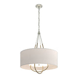 Loop Pendant in Sterling, Flax Shade, Soft Gold by Hubbardton Forge