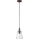 Loras Pendant — 5.75 Inch, Dark Weathered Iron