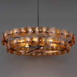 Loren Chandelier Medium Gunmetal Amber By Maxim Lighting Lifestyle View