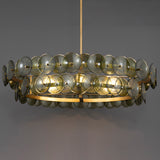 Loren Chandelier Medium Weathred Brass Green Vintage By Maxim Lighting Lifestyle View