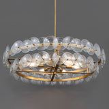 Loren Chandelier Medium Weathred Brass Textured Clear By Maxim Lighting Lifestyle View1